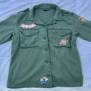 Topshop olive green jacket